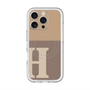 スリムプロテクションプレミアムケース with MagSafe［ オリジナル - initial two tone - H brown ］
