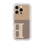 スリムプロテクションプレミアムケース with MagSafe［ オリジナル - initial two tone - H brown ］