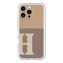 スリムプロテクションプレミアムケース with MagSafe［ オリジナル - initial two tone - H brown ］