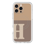 スリムプロテクションプレミアムケース with MagSafe［ オリジナル - initial two tone - H brown ］