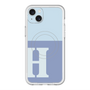 スリムプロテクションプレミアムケース with MagSafe［ オリジナル - initial two tone - H blue ］