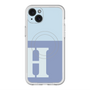 スリムプロテクションプレミアムケース with MagSafe［ オリジナル - initial two tone - H blue ］