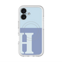 スリムプロテクションプレミアムケース with MagSafe［ オリジナル - initial two tone - H blue ］