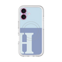 スリムプロテクションプレミアムケース with MagSafe［ オリジナル - initial two tone - H blue ］