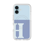スリムプロテクションプレミアムケース with MagSafe［ オリジナル - initial two tone - H blue ］