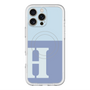 スリムプロテクションプレミアムケース with MagSafe［ オリジナル - initial two tone - H blue ］