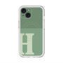 スリムプロテクションプレミアムケース with MagSafe［ オリジナル - initial two tone - H green ］