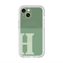 スリムプロテクションプレミアムケース with MagSafe［ オリジナル - initial two tone - H green ］