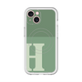 スリムプロテクションプレミアムケース with MagSafe［ オリジナル - initial two tone - H green ］