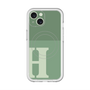 スリムプロテクションプレミアムケース with MagSafe［ オリジナル - initial two tone - H green ］