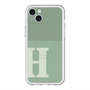 スリムプロテクションプレミアムケース with MagSafe［ オリジナル - initial two tone - H green ］