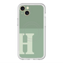 スリムプロテクションプレミアムケース with MagSafe［ オリジナル - initial two tone - H green ］