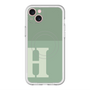 スリムプロテクションプレミアムケース with MagSafe［ オリジナル - initial two tone - H green ］