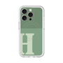 スリムプロテクションプレミアムケース with MagSafe［ オリジナル - initial two tone - H green ］