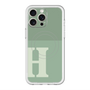 スリムプロテクションプレミアムケース with MagSafe［ オリジナル - initial two tone - H green ］