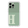 スリムプロテクションプレミアムケース with MagSafe［ オリジナル - initial two tone - H green ］