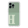 スリムプロテクションプレミアムケース with MagSafe［ オリジナル - initial two tone - H green ］