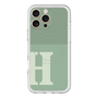 スリムプロテクションプレミアムケース with MagSafe［ オリジナル - initial two tone - H green ］