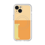 スリムプロテクションプレミアムケース with MagSafe［ オリジナル - initial two tone - I orange ］