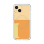 スリムプロテクションプレミアムケース with MagSafe［ オリジナル - initial two tone - I orange ］