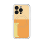 スリムプロテクションプレミアムケース with MagSafe［ オリジナル - initial two tone - I orange ］
