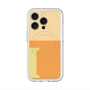 スリムプロテクションプレミアムケース with MagSafe［ オリジナル - initial two tone - I orange ］