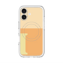スリムプロテクションプレミアムケース with MagSafe［ オリジナル - initial two tone - I orange ］
