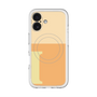 スリムプロテクションプレミアムケース with MagSafe［ オリジナル - initial two tone - I orange ］