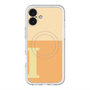 スリムプロテクションプレミアムケース with MagSafe［ オリジナル - initial two tone - I orange ］