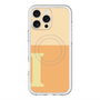 スリムプロテクションプレミアムケース with MagSafe［ オリジナル - initial two tone - I orange ］