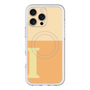 スリムプロテクションプレミアムケース with MagSafe［ オリジナル - initial two tone - I orange ］