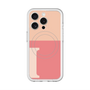 スリムプロテクションプレミアムケース with MagSafe［ オリジナル - initial two tone - I pink ］