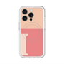 スリムプロテクションプレミアムケース with MagSafe［ オリジナル - initial two tone - I pink ］