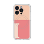 スリムプロテクションプレミアムケース with MagSafe［ オリジナル - initial two tone - I pink ］
