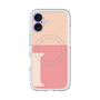 スリムプロテクションプレミアムケース with MagSafe［ オリジナル - initial two tone - I pink ］