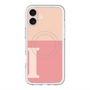 スリムプロテクションプレミアムケース with MagSafe［ オリジナル - initial two tone - I pink ］