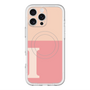 スリムプロテクションプレミアムケース with MagSafe［ オリジナル - initial two tone - I pink ］