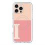 スリムプロテクションプレミアムケース with MagSafe［ オリジナル - initial two tone - I pink ］