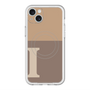 スリムプロテクションプレミアムケース with MagSafe［ オリジナル - initial two tone - I brown ］