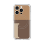 スリムプロテクションプレミアムケース with MagSafe［ オリジナル - initial two tone - I brown ］