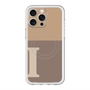 スリムプロテクションプレミアムケース with MagSafe［ オリジナル - initial two tone - I brown ］