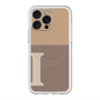 スリムプロテクションプレミアムケース with MagSafe［ オリジナル - initial two tone - I brown ］