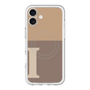 スリムプロテクションプレミアムケース with MagSafe［ オリジナル - initial two tone - I brown ］
