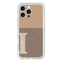 スリムプロテクションプレミアムケース with MagSafe［ オリジナル - initial two tone - I brown ］