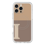 スリムプロテクションプレミアムケース with MagSafe［ オリジナル - initial two tone - I brown ］