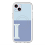 スリムプロテクションプレミアムケース with MagSafe［ オリジナル - initial two tone - I blue ］