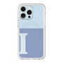 スリムプロテクションプレミアムケース with MagSafe［ オリジナル - initial two tone - I blue ］