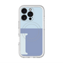 スリムプロテクションプレミアムケース with MagSafe［ オリジナル - initial two tone - I blue ］