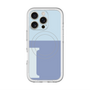 スリムプロテクションプレミアムケース with MagSafe［ オリジナル - initial two tone - I blue ］