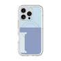 スリムプロテクションプレミアムケース with MagSafe［ オリジナル - initial two tone - I blue ］